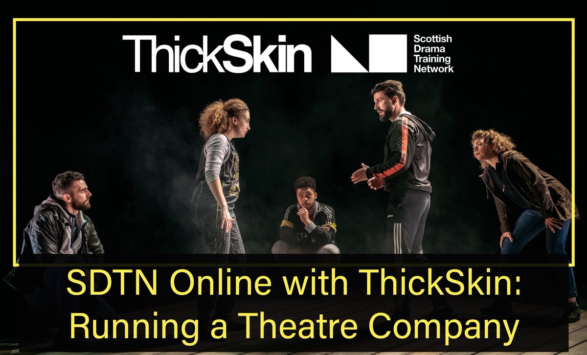 Join <a href="/ThickSkinTweets/">ThickSkin</a> and <a href="/SDTNtweets/">SDTN</a> on Friday at 2pm for this week's live Q&amp;A session bringing you insider info on founding a theatre company, securing funding and producing epic touring theatre.

Book now: …nningatheatrecompany.eventbrite.co.uk

#SDTNonline