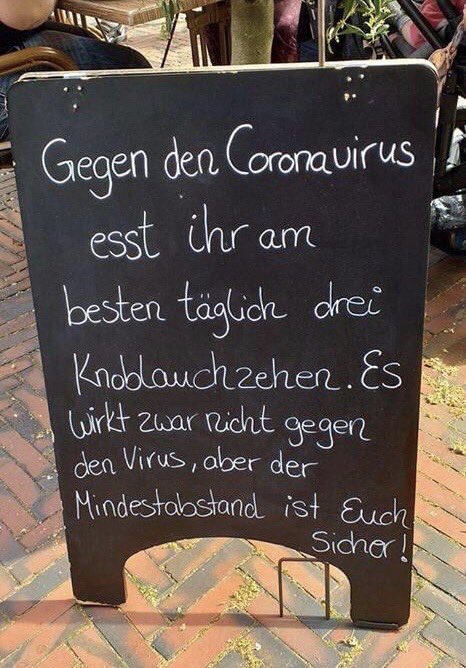 littlewisehen's tweet photo. Ein guter Rat! 🧄🦠 https://t.co/buL4tAoFJF