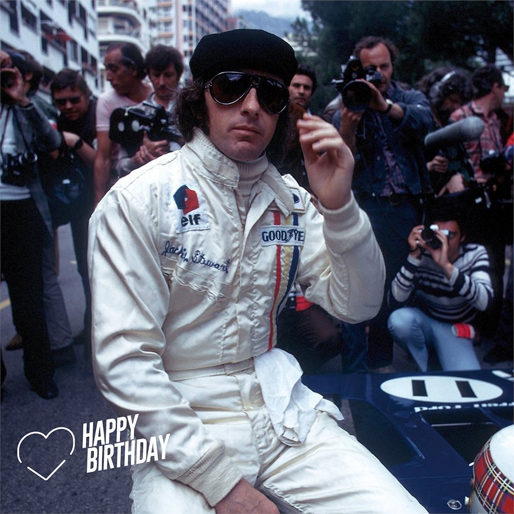 Join us and wish happy birthday to F1 legend and former ELF champion Jackie Stewart. 