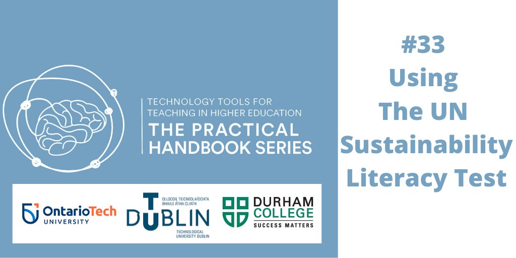 TUDublinEntEng's tweet photo. Dr. Cormac MacMahon has written about 'Using The UN Sustainability Literacy Test' in his section of 'The Practical Handbook Series'. Read more about how the SULITEST open access tool aims to develop sustainability-literate graduates 👉https://t.co/AjismXKARS https://t.co/lIzSEqLXM8