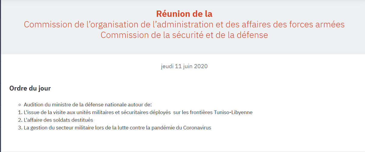 AlBawsalaTN's tweet photo. 09:30 Début de la réunion en présence de 20 député.e.s
#ComAdministration #SecDefense #TnARP #MarsadMajles #LiveMajles #Tunisie https://t.co/fMqj8nixsZ