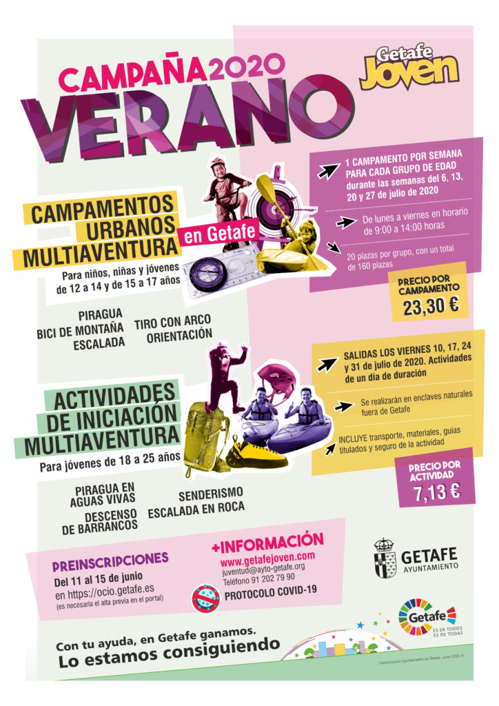 PrensaSurMadrid's tweet photo. Redacción Getafe - Campamentos urbanos y actividades multiaventura para edades entre 12 y 25 años. Oferta de Juventud para el verano. - https://t.co/AjbC5CUtVg... https://t.co/551KS40CSU