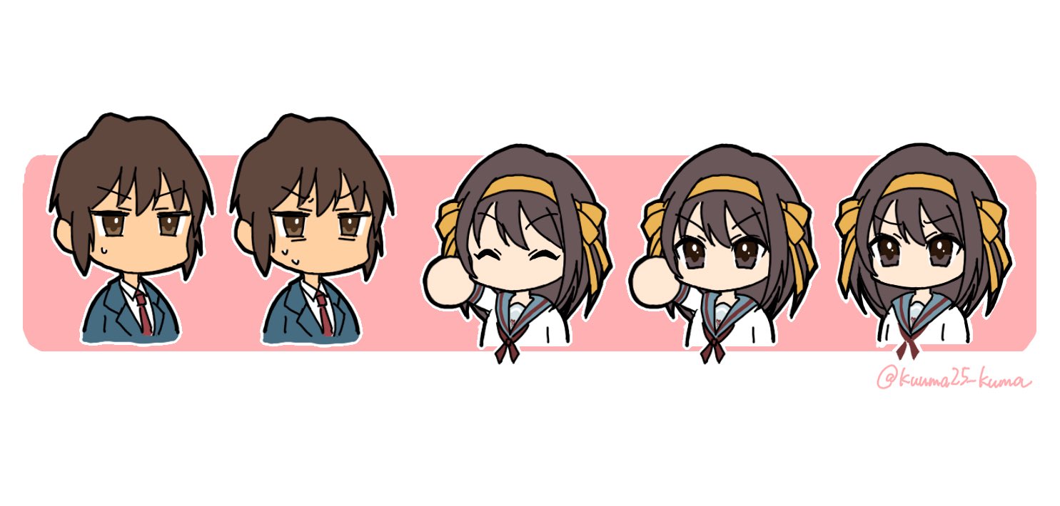 くまくま こみトレ欠席 パワポケ風ハルヒ キョン 過去絵 T Co C9avktlf1z Twitter