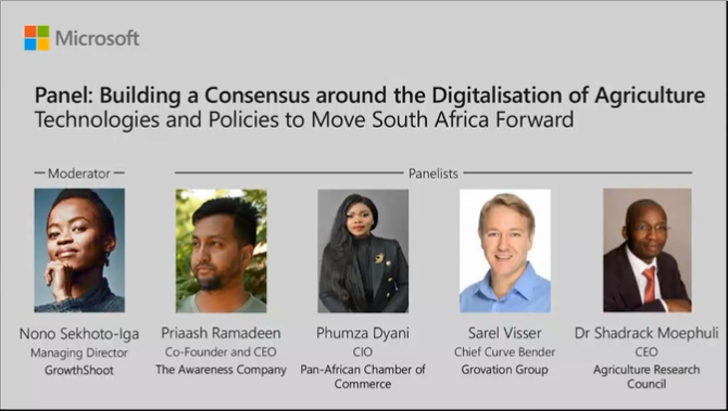 ARC President &amp; CEO, Dr Shadrack Moephuli is participating in a webinar on 'Paving the Way towards Digitalizing Agriculture in South Africa'. The ARC focuses on a range of solutions that enable farmers to be successful, some digitalized.