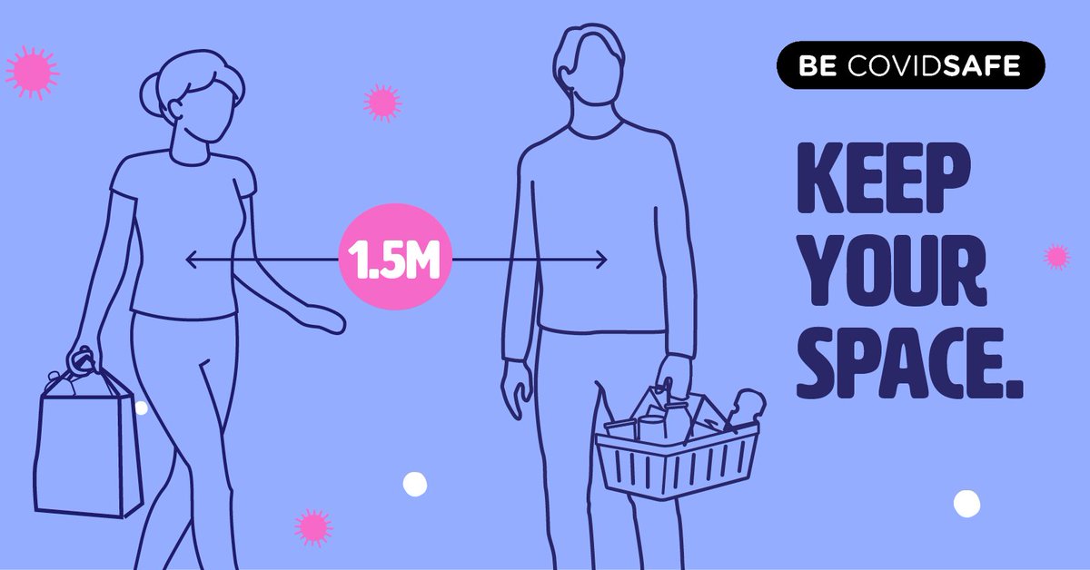 As restrictions lift, it’s important to still practise physical distancing. If your favourite store is crowded, go back later or check if the goods can be ordered online. Learn more: health.gov.au/news/health-al…