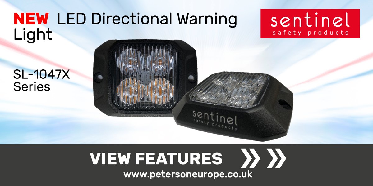 Introducing the NEW SL1047X Series, our latest LED Directional Light features a low-profile with a modern and stylish look..read more> petersoneurope.co.uk/news-2/2020/4/…

#LEDLights #DirectionalLights #WarningLights #SafetyLighting