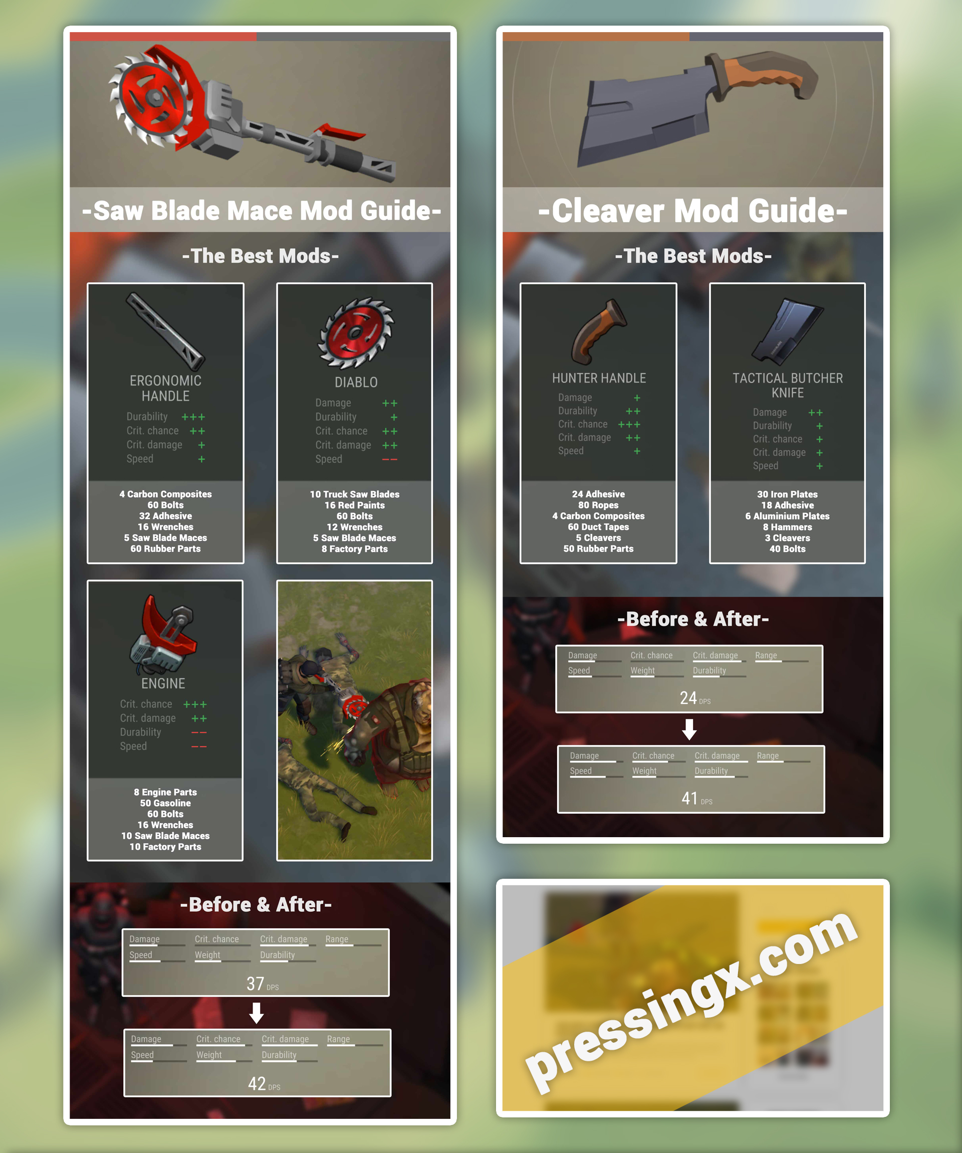 Pressing X on X: &ldquo;I&rsquo;ve made some infographics about the best mods 