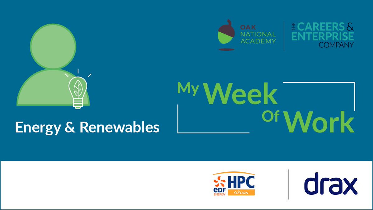 DraxGroup's tweet image. This morning we are looking forward to a virtual session about life working at Drax for #MyWeekOfWork. Thanks to all the great organisations for working together to support #schools during this time 📚💻🎓 @CareerEnt @LearnLiveUK @OakNational #CareersWithOak