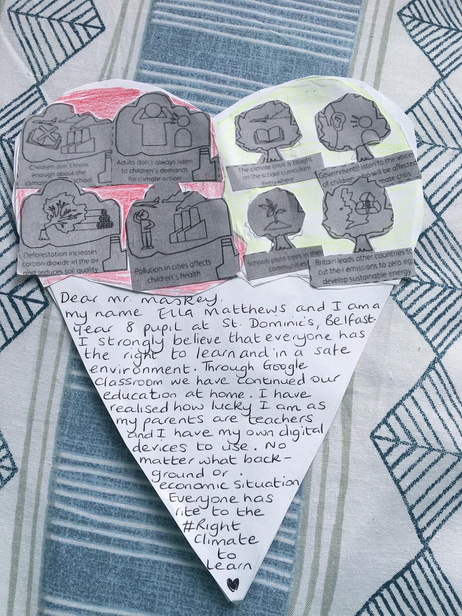 stdominicsGS's tweet image. St. Dominic's launched their 2020 Send My Friend to School Campaign.  

Years 8-10 are creating their 'Green Heart' messages to MPs calling for action about the current climate emergency and the impact on education.  

#RightClimateToLearn

@sendmyfriend 
@resultsuk 
@Mcoxfam