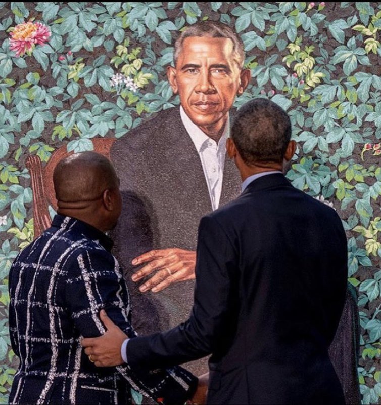 hls_art's tweet photo. Meet Kehinde Wiley @kehindewiley an American portrait painter. Painting striking portraits of black men and women. Look a little closer and you will recognise poses taken from European and British portraits of the 16th and 17th century.What do you think he wants to say?#hlsheART https://t.co/VBnyfNdett