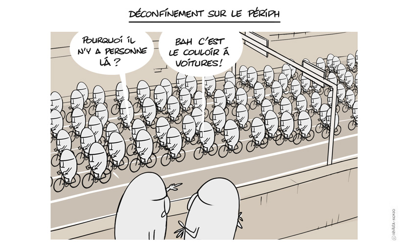 Déconfinement et embouteillages #velo #velotaf #OuiMaisLesCyclistes #Renault