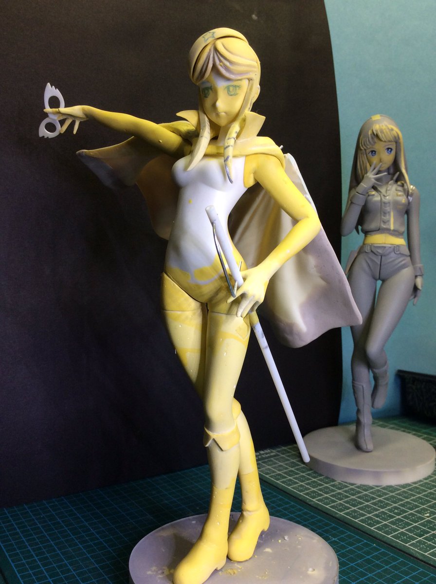 しま 瓦礫の島 今日の模型 シモーヌ ラ セーヌの星 マントの芯ができました 前に製作したハーロックさんのマントの複製 失敗作 を組み合わせて流用してみました 後は 髪の毛のポニーテールとリボンです ほぼ イメージ通りにできてきました コレは