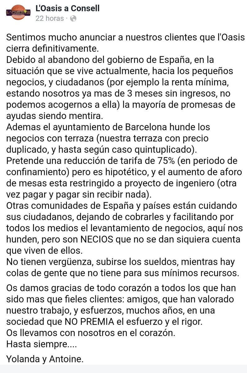 La triste realidad. Gracias <a href="/AdaColau/">Ada Colau 💜🌈🔻</a> , <a href="/sanchezcastejon/">Pedro Sánchez</a> y <a href="/PabloIglesias/">Pablo Iglesias 🔻{R}</a>