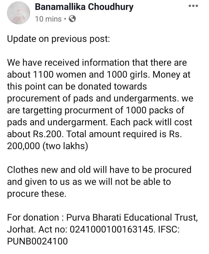 BidishaSaikia16's tweet photo. As people of #BaghjanGasLeak have lost their homes in #Assam certain individuals and trusts are raising funds to provide them with basic necessities. 
Please donate whatever you can and spread the word. 

#assamfire #BaghjanOilField @himantabiswa @_AdilHussain @toramatix https://t.co/sgPXQ8jD65