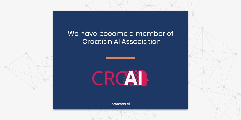 ProtostarAI's tweet photo. We are happy to announce that we have become a member of the CroAI (Croatian AI Association)! We hope that with our joint effort we can put Croatia on global AI map.

We are looking forward to all future projects with CroAI community!

#CroAI #ProtostarLabs #AI https://t.co/9LWgoJCIdl