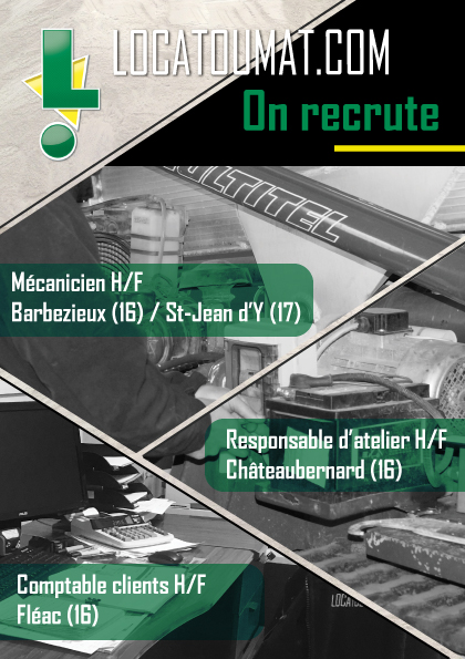 locatoumat's tweet photo. - #RECRUTEMENT -

Nous recherchons de nouveaux #acteurs pour nous accompagner dans notre #développement.

Les #métiers LOCATOUMAT vous intéressent? Rejoignez notre #équipe! Toutes nos #offres ICI : https://t.co/vsy0aXPdHC

#ActeurDeVosChantiers #locatoumat #location #job #emploi https://t.co/oja3x1FhqV