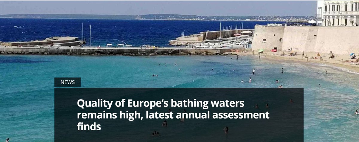 EUEnvironment's tweet photo. Earlier this week we published our annual #EUbathing water briefing. The briefing comes with 30 country reports, available here: https://t.co/qqrbOL4tpm https://t.co/KPmY2RnsBI