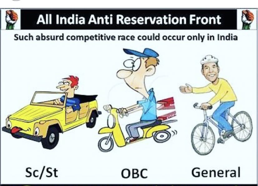 ManishaSChandel's tweet photo. #आरक्षण_मौलिक_अधिकार_नहीं 
#आरक्षण_बेबुनियाद_है

Caste Based Reservation Hatao Desh bachao https://t.co/b6Q3R40lOE