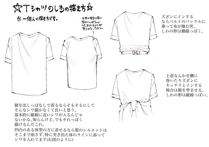 【リクエスト】Tシャツのシワ 