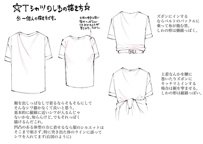 【リクエスト】Tシャツのシワ 