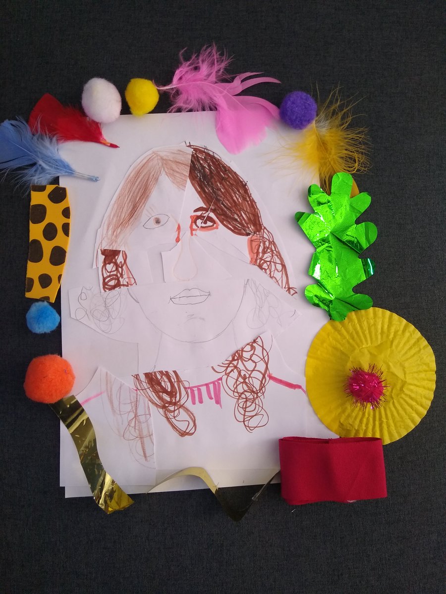 The art work keeps coming! Here are Squirrel Megan's fabulous creations. She even experimented with different frames 🎨🧑‍🎨