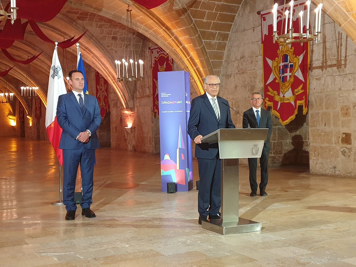 Launching of the Operational Assistance Scheme amounting to 3 million euros by Minister for Finance Prof. Edward Scicluna, Parliamentary Secretary for Youth, Sport and Voluntary Organisations,  Dr Clifton Grima and Dr Noel Camilleri, Chairperson MCVS.