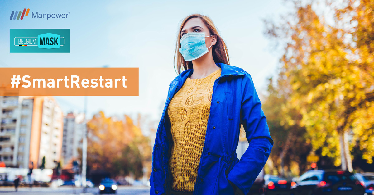 ManpowerGroupBE's tweet image. La sécurité et la santé sont la priorité de @ManpowerGroup.  Nous sommes fiers d’avoir été choisis par Belgium Mask pour recruter le personnel qui travaillera sur leur nouvelle  ligne de production qui produira 2,5 millions de masques par mois à #Nivelles.#smartrestart #Belgium