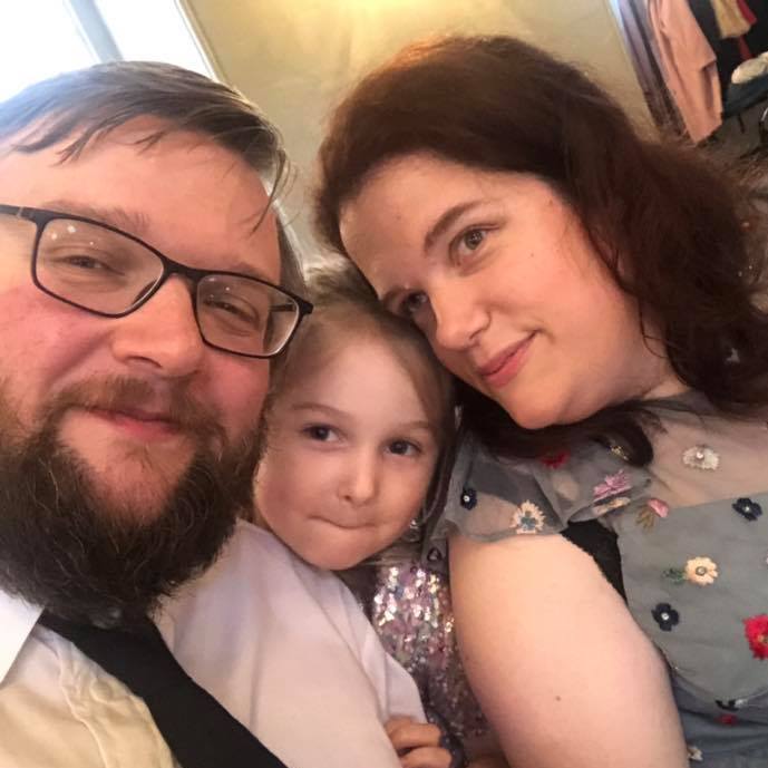 I met my husband online. My wheelchair was clearly visible in photos, but before we met for lunch, I asked if he actually noticed them. 'We all have our things,' he said, 'Please write back.' And this is us 11 years later, with our daughter. #DisabledLoveIsBeautiful