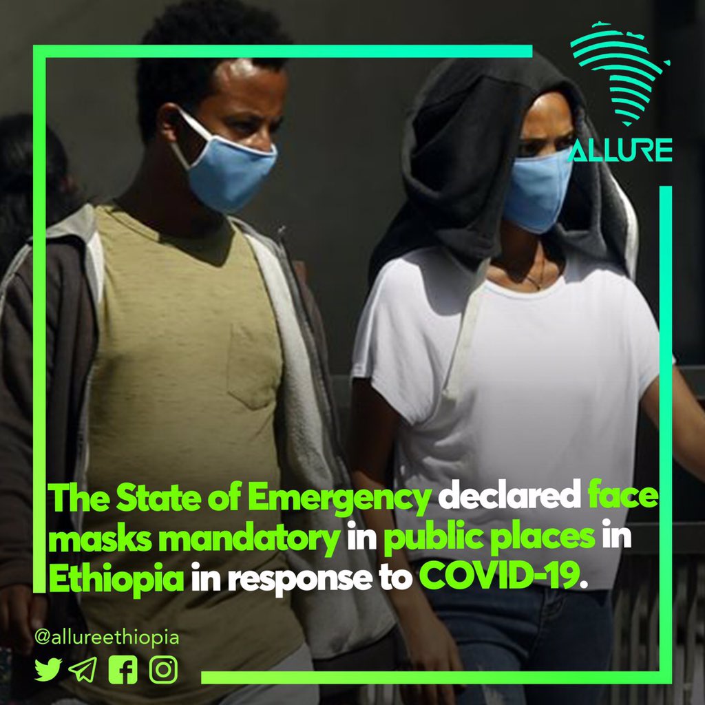 AllureEthiopia's tweet photo. Ethiopia plans to begin production of about 5.5 million masks daily to fill the growing demand for protective gear due to the increases of COVID-19 cases across the country. 
#Ethiopia #AddisAbaba #textile #Masks #safetyfirst #maskproduction #Factory #textileindustries #Covid19 https://t.co/Y73IoQpiUD