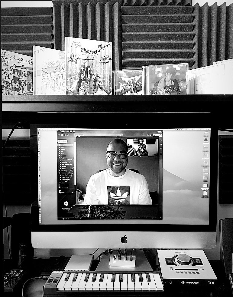 Songwriting session with <a href="/RajivMusic/">Rajiv Music</a> virtually #songwriting #music