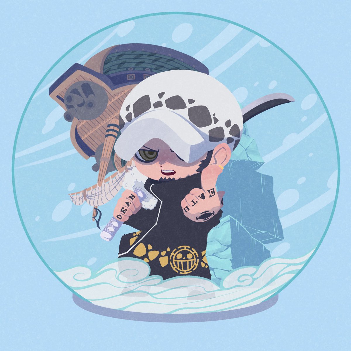 最悪の世代フィギュア ルフィ ロー キッド ベアリンガーのイラスト