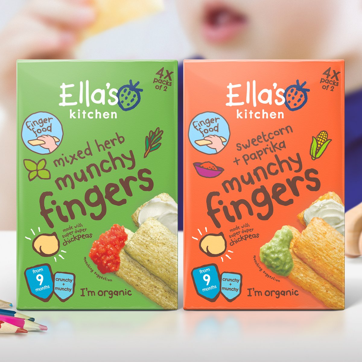 Munch, Munch, Munch!

We're delighted to have worked with the <a href="/EllasKitchenUK/">EllasKitchenUK</a> team on the launch of Munchy Fingers, an exciting new snacking range for infants from 9 months old.

#branding #brandstrategy #packaging #packagingdesign