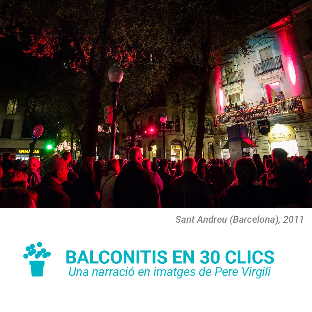 balconitis's tweet photo. 2⃣9⃣ / 3⃣0⃣ ‘BALCONITIS EN 30 CLICS. Una narració en imatges de @PereVirgili'.
🎉 El nostre anhel: que ben aviat s’omplin els balcons d’artistes i els carrers d’audiència!
🫂 Que torni la presència i creem comunitat! https://t.co/kmzoD40I2Z
