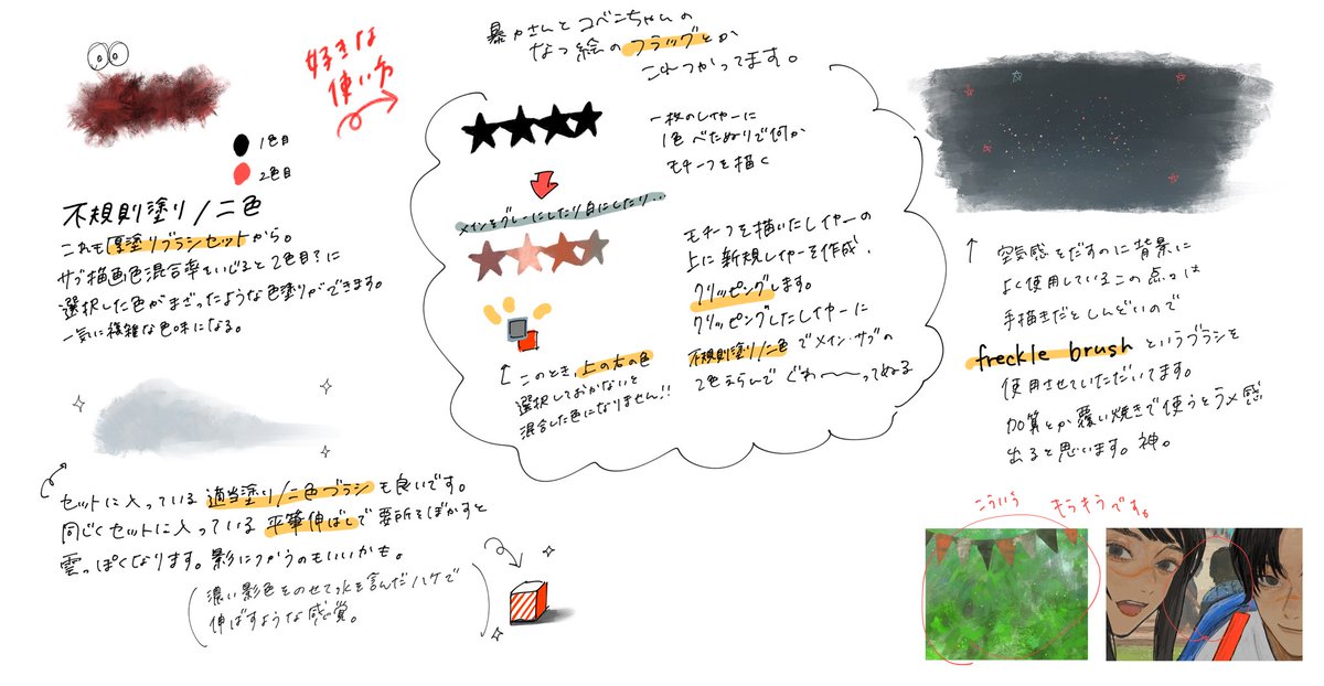 ふゆこんぶ 質問箱やリプライなどで使用ソフトやブラシを聞いていただく機会が何回かあったので クリスタで使用させていただいてるブラシをまとめました どれも配布されているものを使っております イラストを何とか形に出来ているのは素晴らしいブラシ ふゆこんぶ 質問箱やリプライなどで使用ソフトやブラシを聞いていただく機会が何回かあったので クリスタで使用させていただいてるブラシをまとめました どれも配布されているものを使っております イラストを何とか形に出来ているのは素晴らしいブラシ