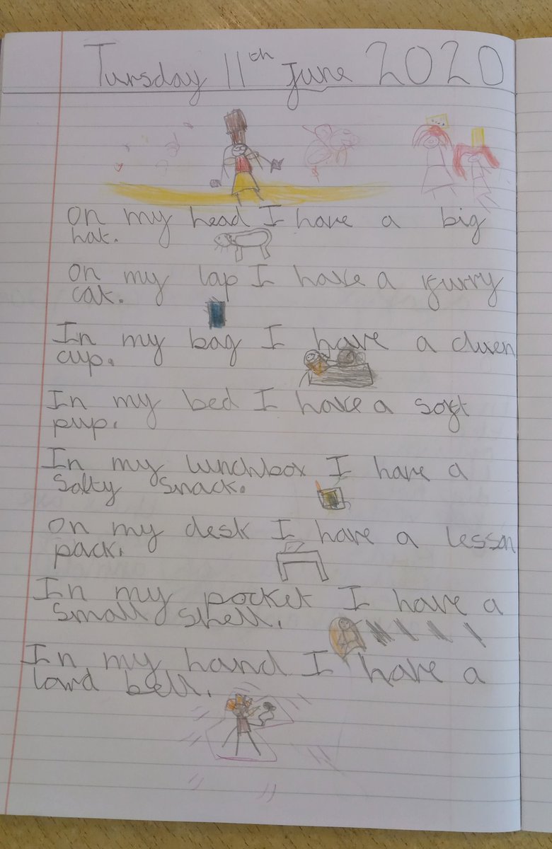 MsGoodman4's tweet photo. Elizabeth's rhyming poem (Elizabeth is a poet and she didn't know it 😊). I am so impressed with the care she took over her presentation too! #PoetryIsCentral #PresentationIsCentral @Centralprimary @MrsBeaufort @KPeacoc49496852 @MrBeach94 https://t.co/zIAV60YjRY