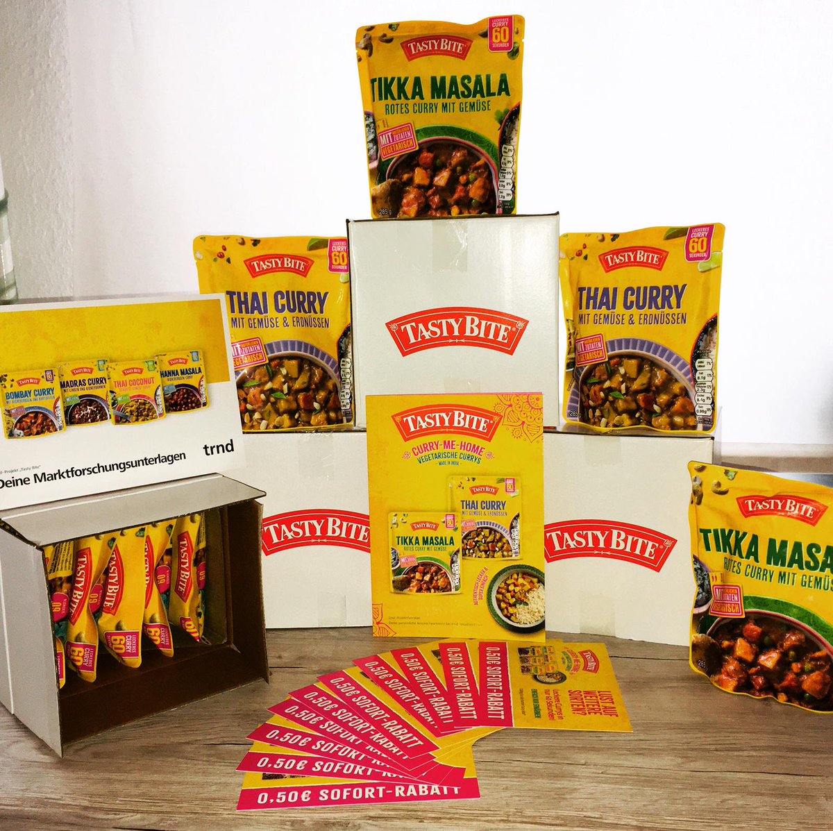 UsernamePassed's tweet photo. #Anzeige #trndxtastybite #pimpyourcurry #vegetarischeCurrys #ThaiCurry #GemüseErdnüsse #TikkaMasala #RotesCurrymitGemüse #currymehome #PuneIndien @trnd @TastyBite https://t.co/zC5FoR1kq5