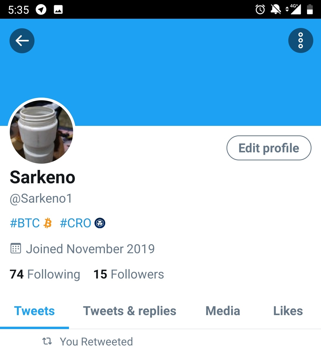 Sarkeno1's tweet photo. @cryptocom Good luck #CRO https://t.co/tWZkXZdsyh