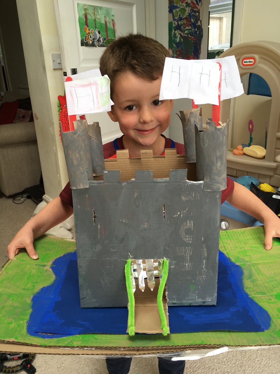drhaynesbiol's tweet photo. Henry (R2) is loving the Turrets and Tiaras topic! He’s very proud of the working drawbridge on his castle (or is that me? 🤔) @RhiwbeinaPrm https://t.co/4qZFL5Hdyw