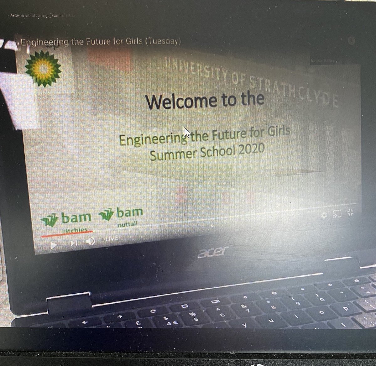 ScienceSLHS's tweet photo. Well done Rubie and Megan for taking part in the remote Engineering the Future for girls event at the University of Strathclyde ⁦@StLukesHigh⁩ ⁦@EngtheFuture⁩ ⁦@UniStrathclyde⁩ https://t.co/KeZtON8I8K