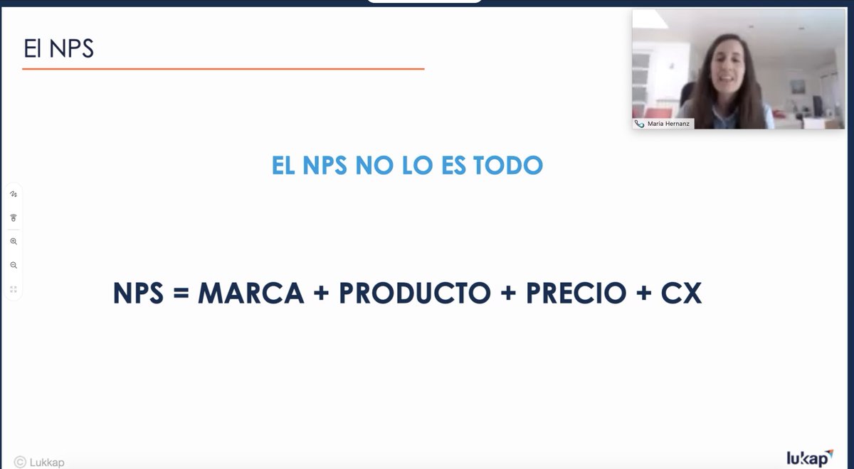 LukkapData's tweet photo. 📈 ¿El #NPS es suficiente para saber lo que está pasando en una compañía? "Nos sirve como termómetro, pero no nos ayuda a dar el siguiente paso hacia la #acción y la #transformación". @Marikiya_perez, socia-directora de @LukkapData, nos lo cuenta en la #CXTalksLatam de hoy. https://t.co/H4GFQK6mK4