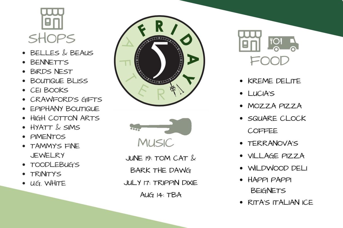 AthensAL_MS's tweet photo. We are excited for our first #FridaysAfterFive event on June 19!
#VisitNorthAL #ShopLocal #EatLocal #AthensAL #LimestoneCountyAL https://t.co/03FpCmiDjS