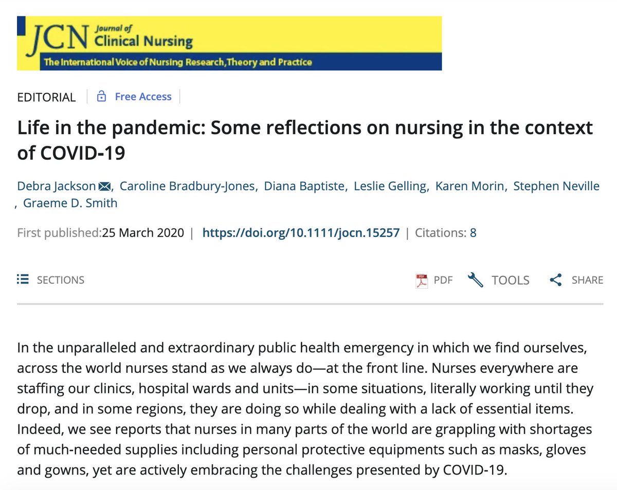 Leslie Gelling (@leslie_gelling) on Twitter photo Pleased to have contributed to two editorials reflecting on the impact of #COVID19 in the most recent edition of <a href="/jclinnursing/">J Clinical Nursing</a>
onlinelibrary.wiley.com/toc/13652702/c… Pleased to have contributed to two editorials reflecting on the impact of #COVID19 in the most recent edition of <a href="/jclinnursing/">J Clinical Nursing</a>
onlinelibrary.wiley.com/toc/13652702/c…