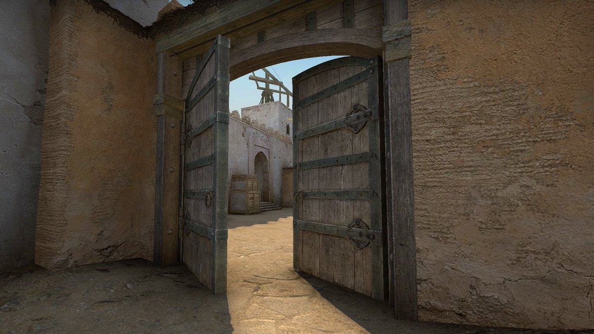 FACEIT's tweet photo. B-site doors, flipped ✅

Are you a fan of the new flipped doors on Dust2? https://t.co/KtI6Hcn7O9