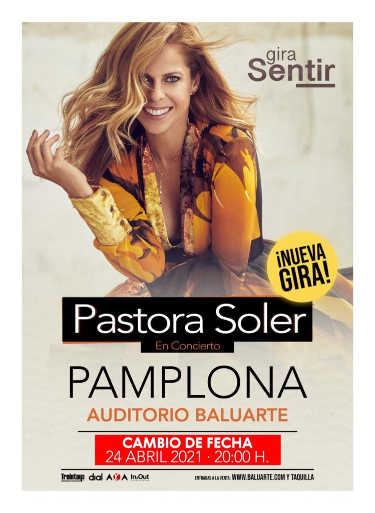 ¡Felices por volver a anunciar conciertos, y más cuando el primero es el suyo!⁣
⁣
PASTORA SOLER en concierto en el Auditorio <a href="/baluarte/">Baluarte</a> de #Pamplona el 24 de abril de 2021, presentando su nuevo trabajo, #Sentir. ⁣
⁣
🎫 Entradas ya disponibles ➡️ bit.ly/PastoraPamplona