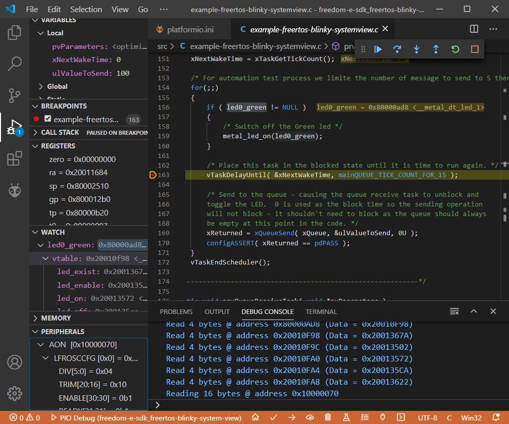 PlatformIO_Org's tweet image. Huge update to SiFive dev-platform v2.2! 🔥
A new #Freedom E SDK with #FreeRTOS and SystemView support
👉 community.platformio.org/t/sifive-risc-…
📌 #Freedom #IDE #CLI #IoT #Embedded #Debugging #UnitTesting #CodeAnalysis #FirmwareInspection