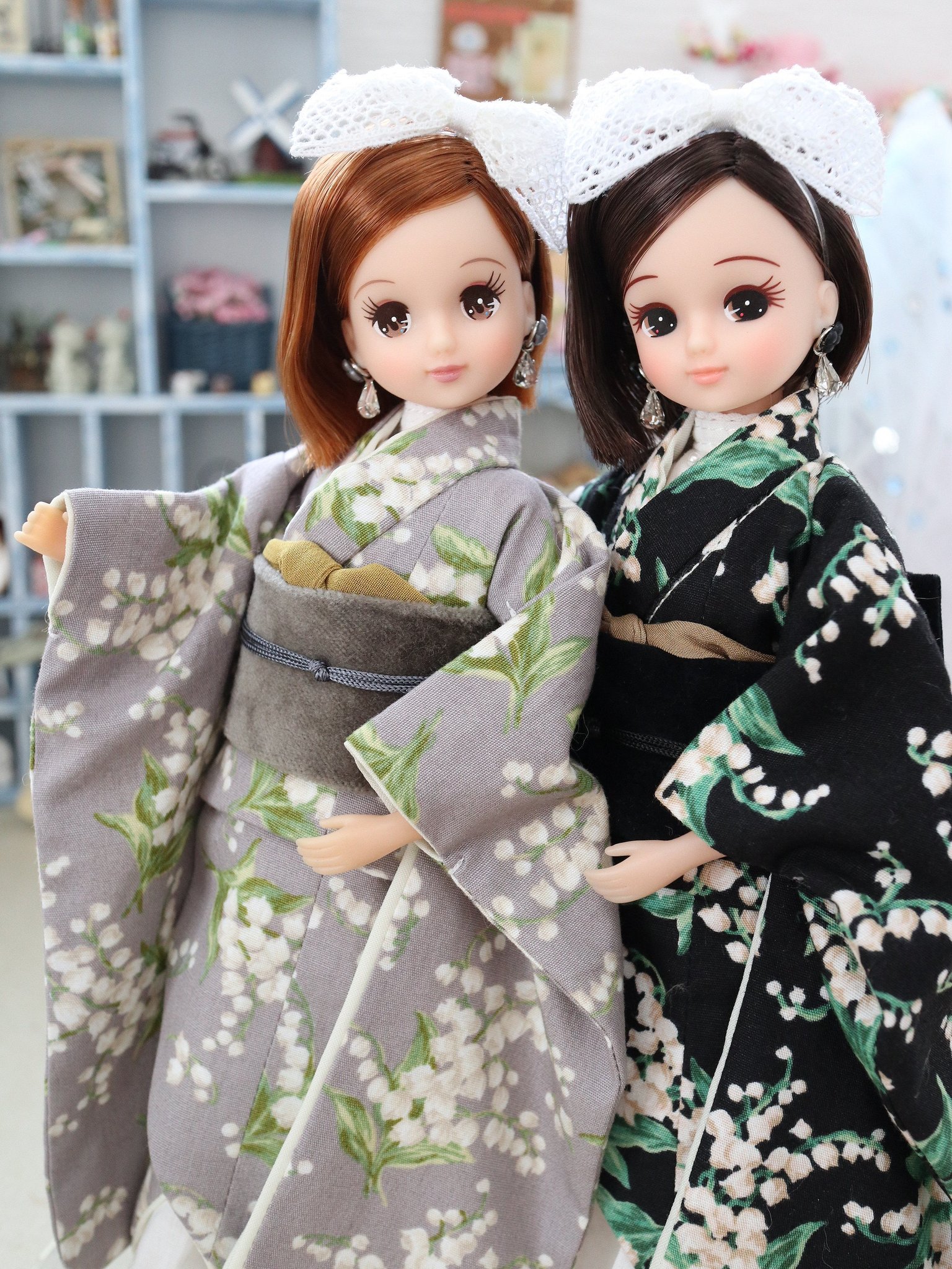 リカちゃんサイズの浴衣とカシュクールワンピース