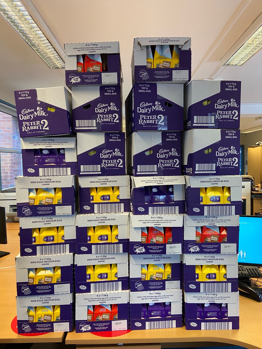 CSHMCR's tweet image. Easter eggs very kindly donated to GMP by @CadburyUK, these will be handed out to the vulnerable young people we work with. #CSE #CCE #itsnotokay
