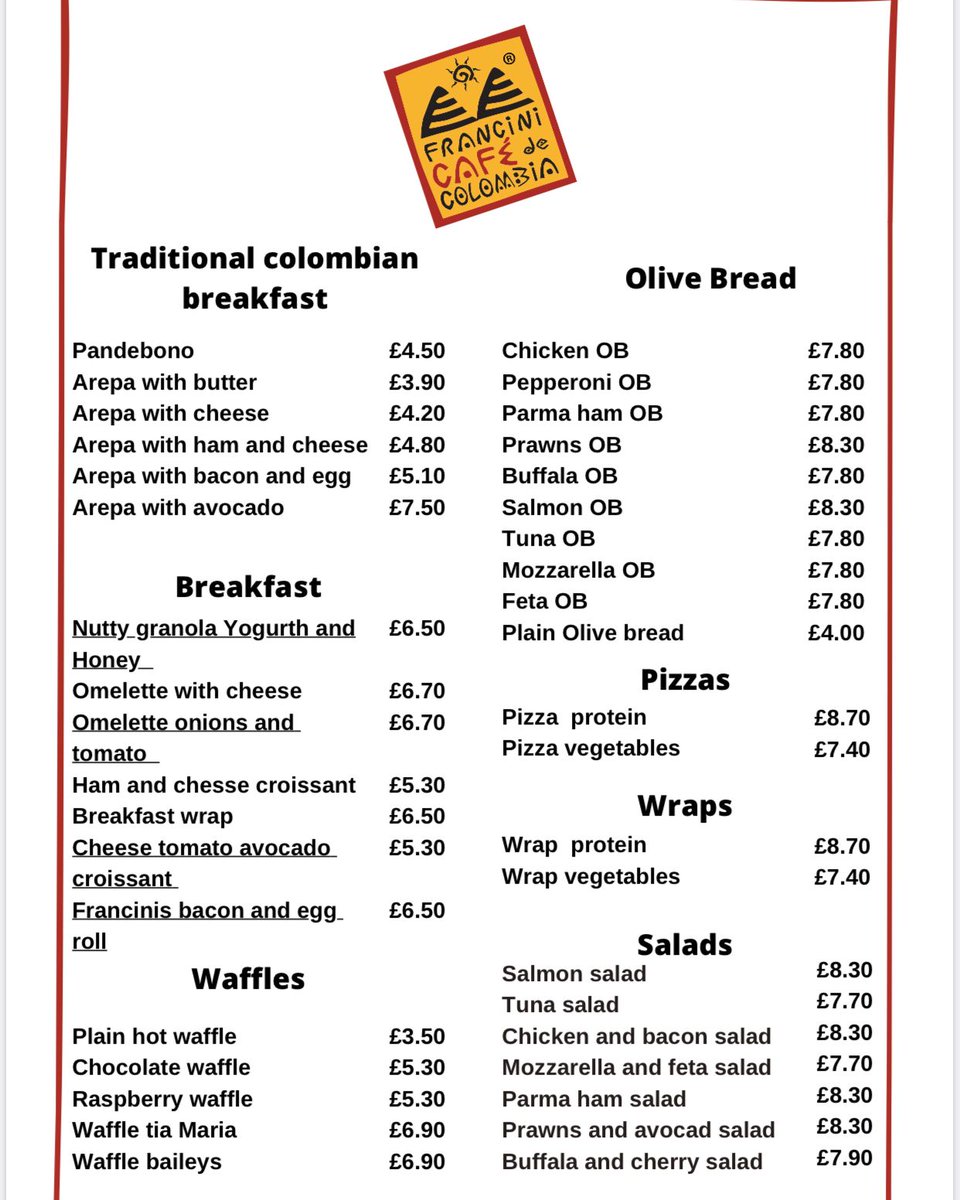 Don’t forget we are open again until Sunday and we are bringing back a reduced food menu available for takeaways 😉✨ 
grab your coffee and a lunchtime treat today! 
OPEN UNTIL 2PM