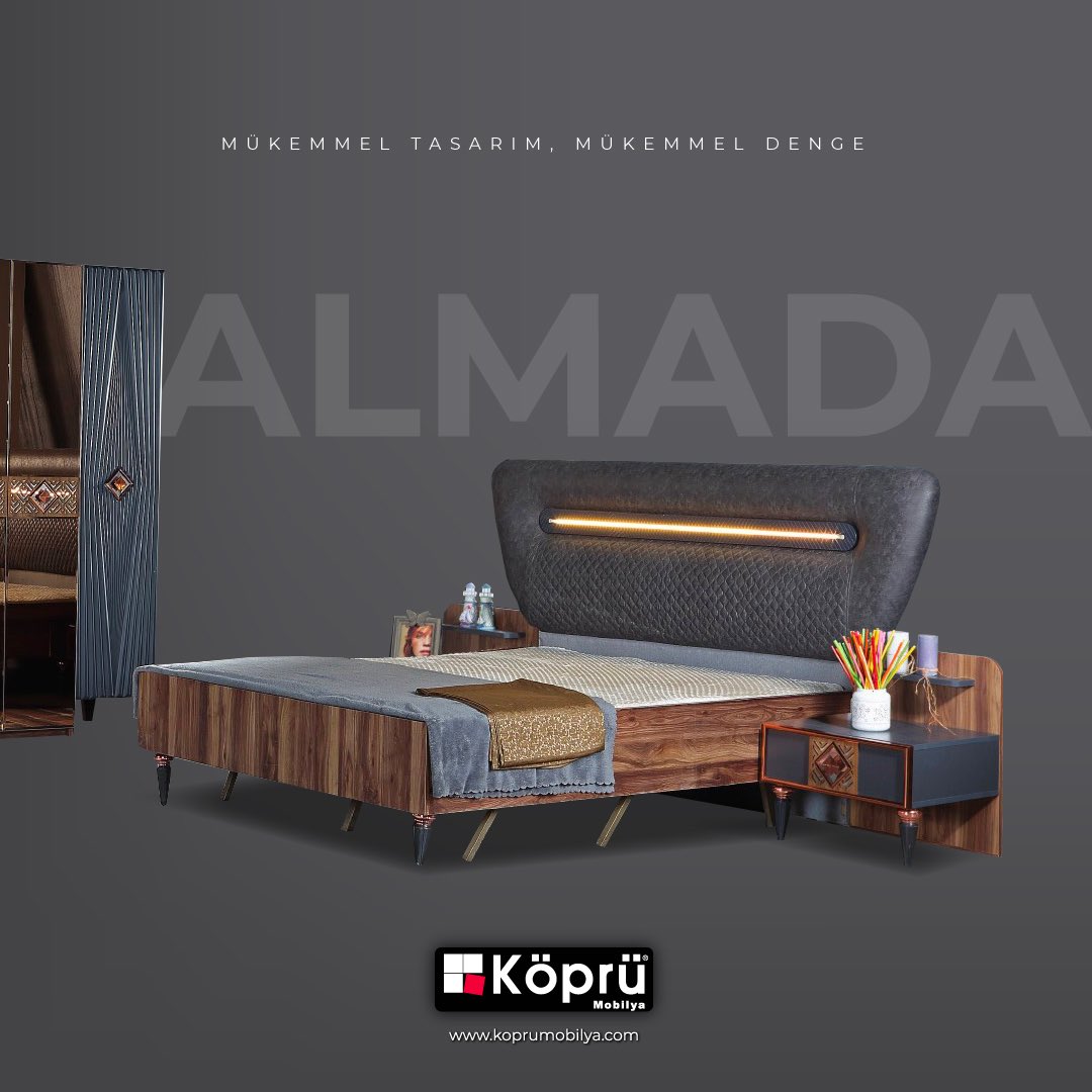 koprumobilya's tweet photo. Sağlıklı ve konforlu yaşam alanlarınız için ideal seçim modern görünüme sahip #Almada
.
#KöprüMobilya #Ergonomik #Konforlu #Estetik #ModülerMobilya #KoltukTakımı #MaksiTakım #DeluxTakım #YemekOdası #YatakOdası #TvÜnitesi #OrtaSehpa #Masa #Sandalye #Mobilya #Furniture https://t.co/RsJfS6KZzc