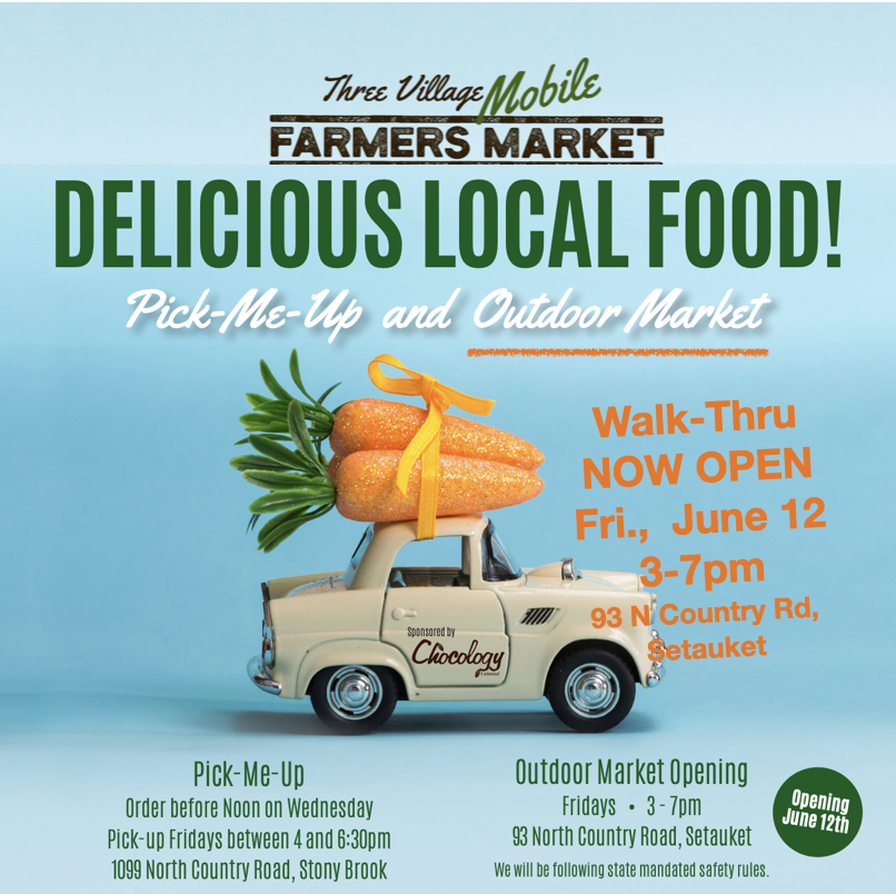 Hope you're all are excited for tomorrow (6/12) because Three Village #FarmersMarket is opening for the 2020 season 🥕 See you at the market🍏 93 North Country Road, Setauket

#threevillagefarmersmarket #setauketfarmersmarket #shoplocal #farmersmarket #stonybrook #setauket